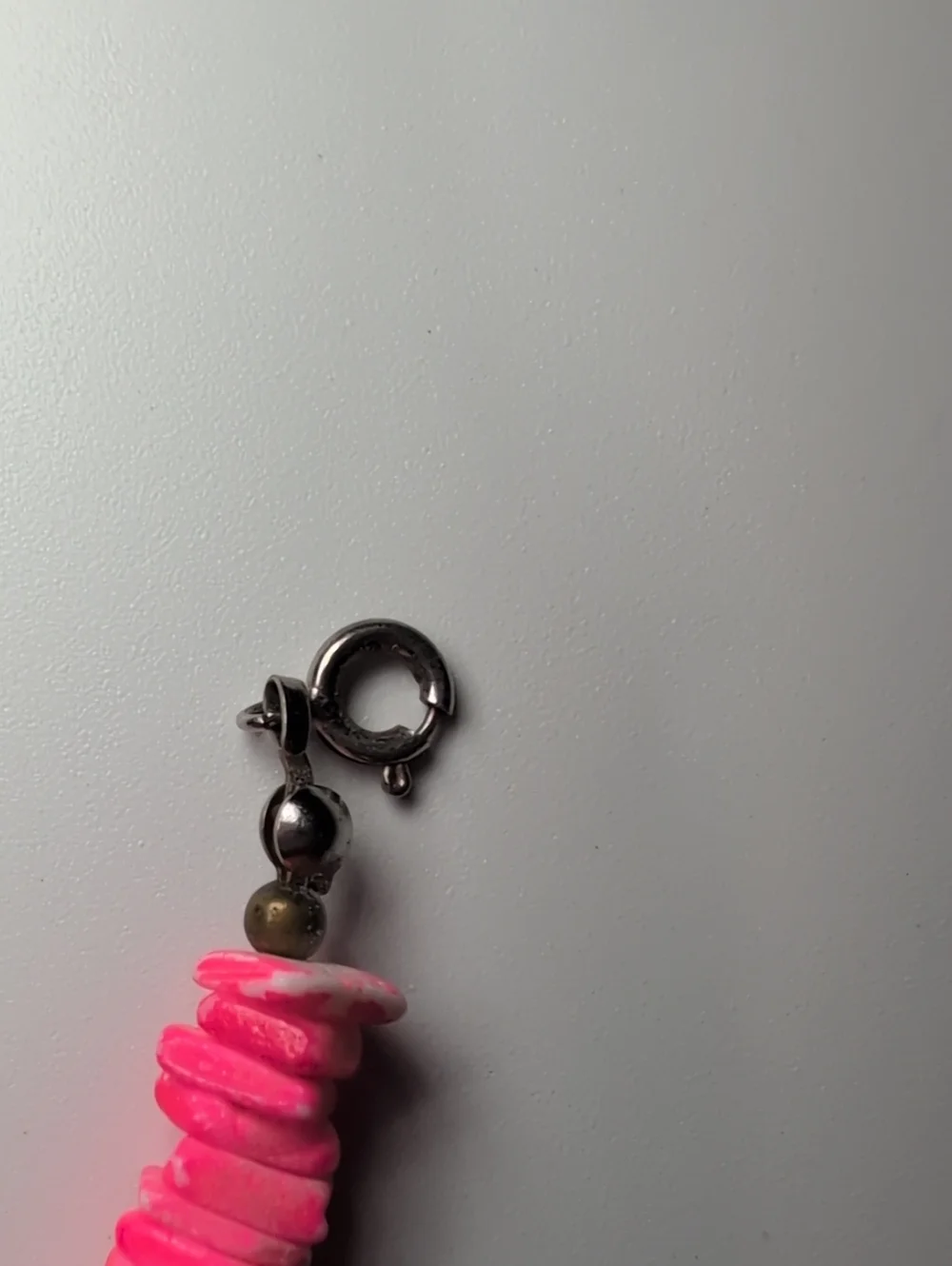 Bright Pink Shell Bracelet